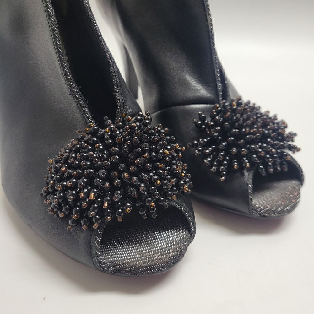 Poetic License Beaded Slit Front Heels - Picture 9 of 12